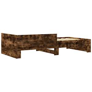 Rám postele s čelem Kouřový dub 80 x 200 cm Kompozitní dřevo - obrázek 6