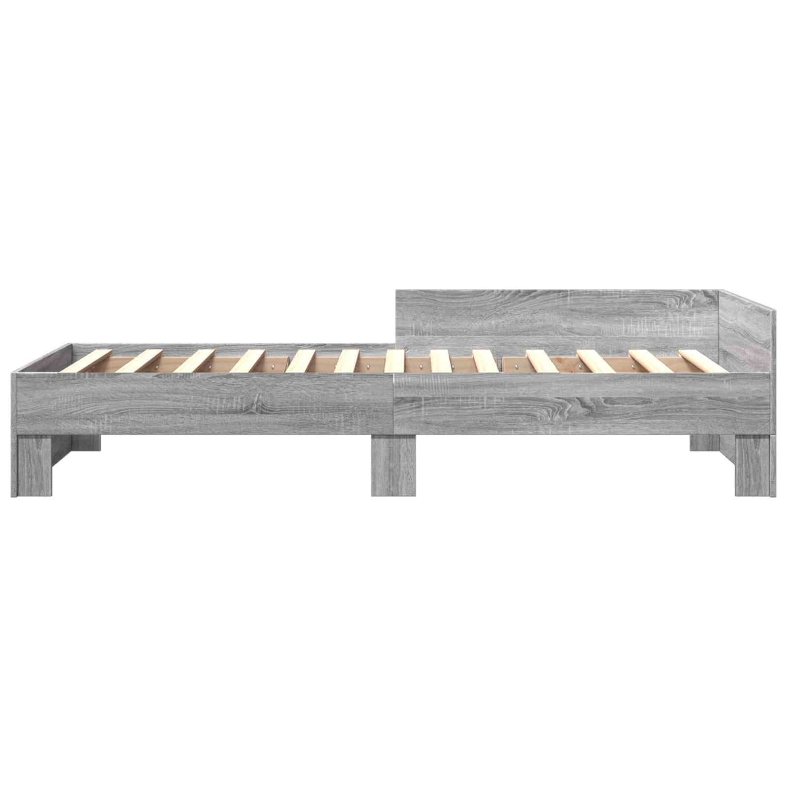 Okvir postelje z naslonjalom Siva Sonoma 80 x 200 cm - slika 5
