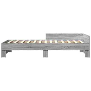 Rám postele s čelem Šedý Sonoma 80 x 200 cm Kompozitní dřevo - obrázek 5