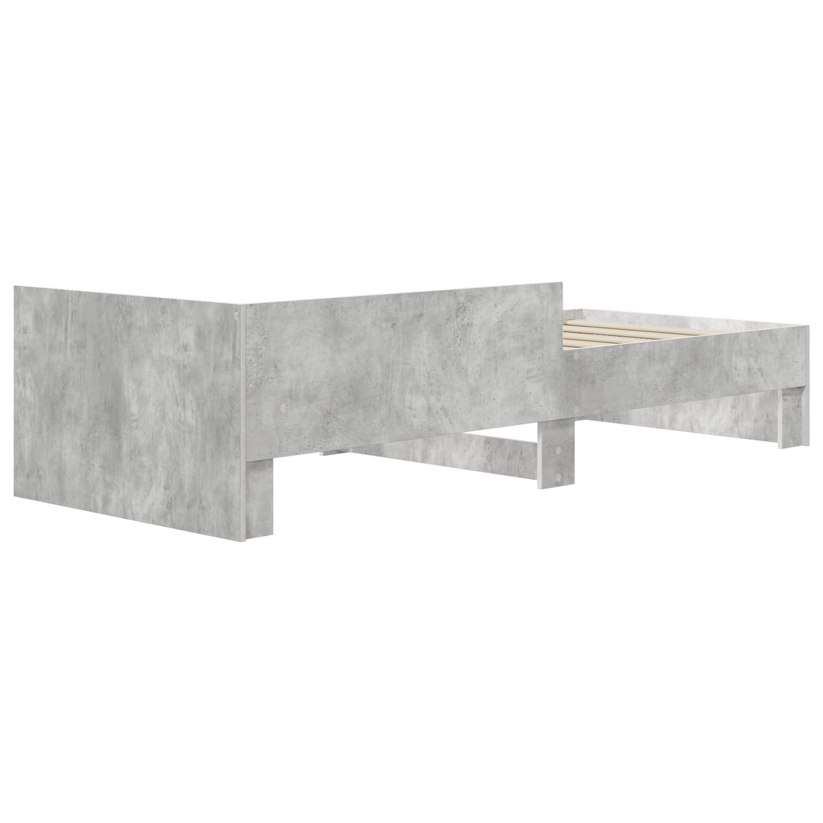 Okvir postelje z naslonjalom Betonsko siva 80 x 200 cm - slika 6