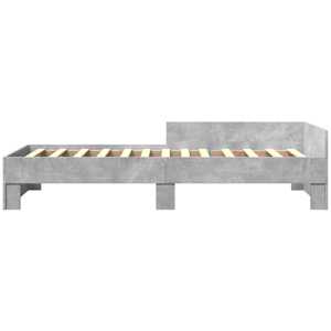Rám postele s čelem Betonově šedá 80 x 200 cm Kompozitní dřevo - obrázek 5