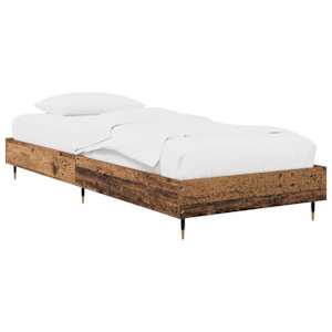 vidaXL Voodi raam Vana puit 80 x 200 cm Tehispuit