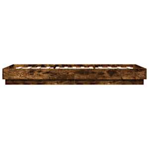 Postel na podlaze Kouřový dub 80 x 200 cm Kompozitní dřevo - obrázek 5