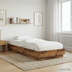 Postel na podlaze Staré dřevo 80 x 200 cm Kompozitní dřevo - obrázek 1