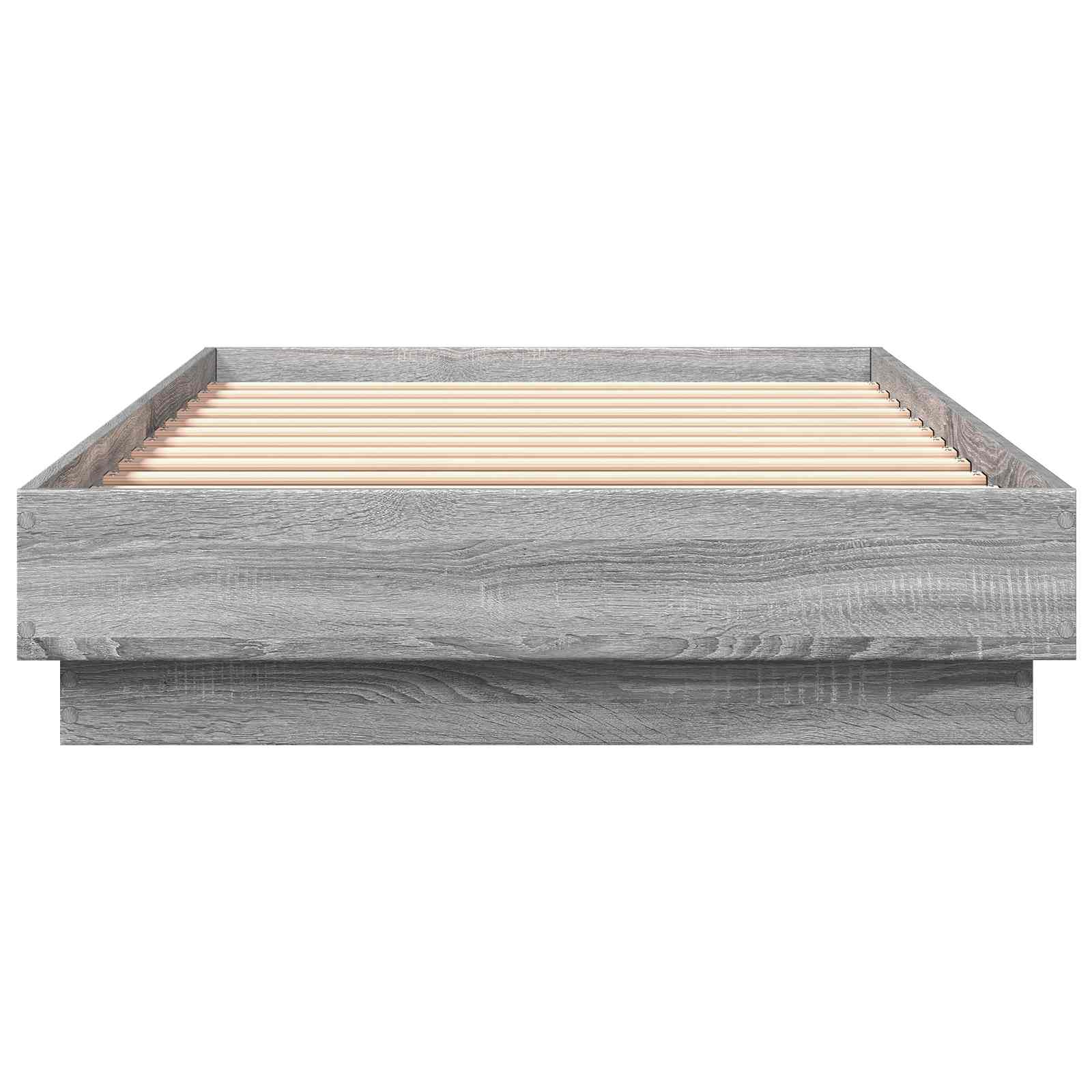 Tlorisna postelja Siva Sonoma 80 x 200 cm Inženirski les - slika 4