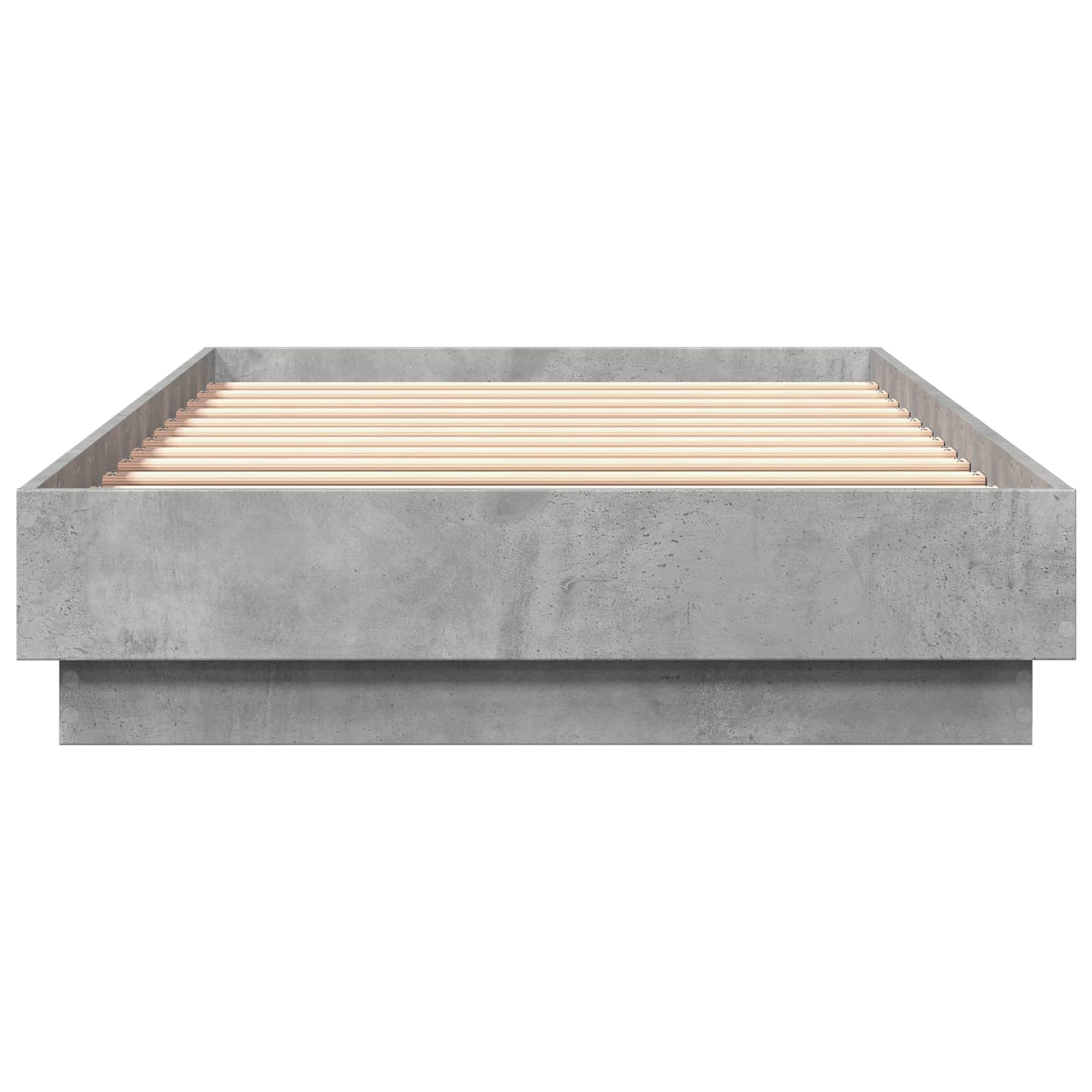 Tlorisna postelja Betonsko siva 80 x 200 cm Inženirski les - slika 4