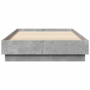 Postel na podlaze Betonově šedá 80 x 200 cm Kompozitní dřevo - obrázek 4