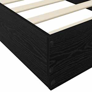 Postel na podlaze Černý dub 80 x 200 cm Kompozitní dřevo - obrázek 5