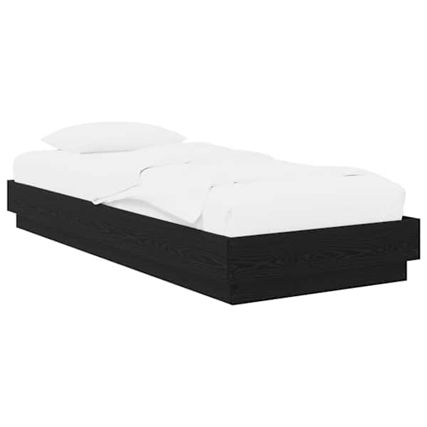 vidaXL P&otilde;randvoodi raam Must tamm 80 x 200 cm Tehispuit