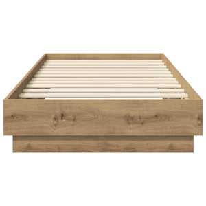 Postel na podlaze Dub artisan 80 x 200 cm Kompozitní dřevo - obrázek 3