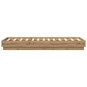 Postel na podlaze Dub artisan 80 x 200 cm Kompozitní dřevo - obrázek 4