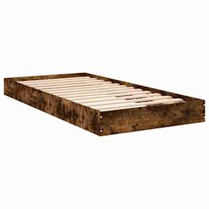 Postel na podlaze Kouřový dub 80 x 200 cm Kompozitní dřevo - obrázek 3