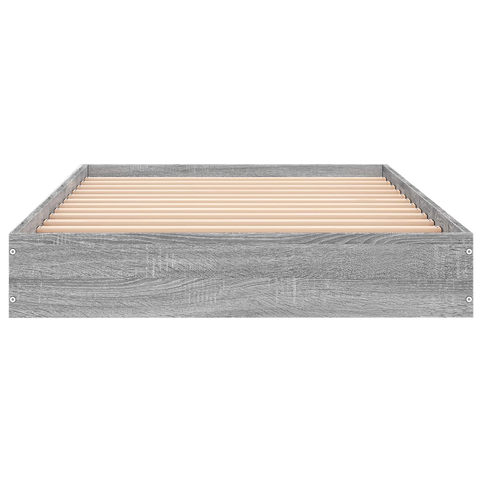 Tlorisna postelja Siva Sonoma 80 x 200 cm Inženirski les - slika 4