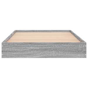 Postel na podlaze Šedý Sonoma 80 x 200 cm Kompozitní dřevo - obrázek 4