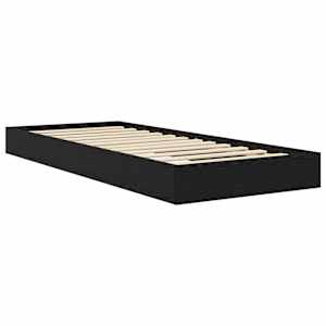 Postel na podlaze Černý dub 80 x 200 cm Kompozitní dřevo - obrázek 2