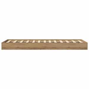 Postel na podlaze Dub artisan 80 x 200 cm Kompozitní dřevo - obrázek 4