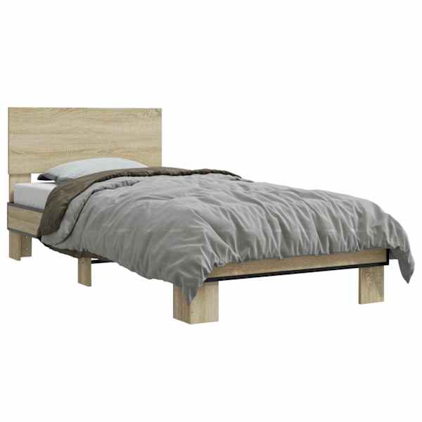 vidaXL Peatsiga voodiraam Sonoma tamm 80 x 200 cm Tehispuit