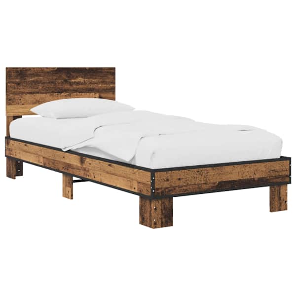 vidaXL Peatsiga voodiraam Vana puit 80 x 200 cm Tehispuit