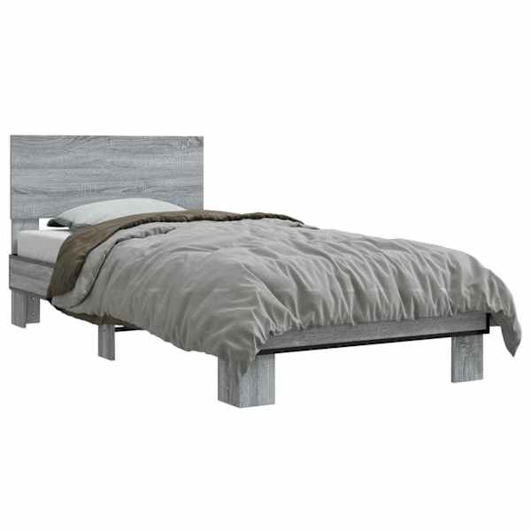 vidaXL Peatsiga voodiraam Hall Sonoma 80 x 200 cm Tehispuit