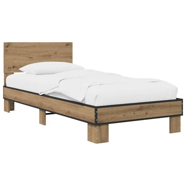 vidaXL Peatsiga voodiraam Artisan tamm 80 x 200 cm Tehispuit