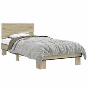 vidaXL Peatsiga voodiraam Sonoma tamm 80 x 200 cm Tehispuit