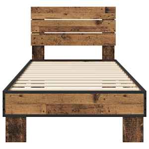 Rám postele s čelem Staré dřevo 80 x 200 cm Kompozitní dřevo - obrázek 3