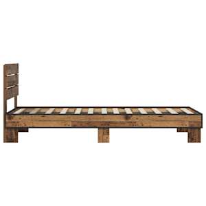 Rám postele s čelem Staré dřevo 80 x 200 cm Kompozitní dřevo - obrázek 4