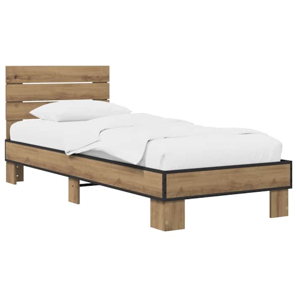 vidaXL Peatsiga voodiraam Artisan tamm 80 x 200 cm Tehispuit