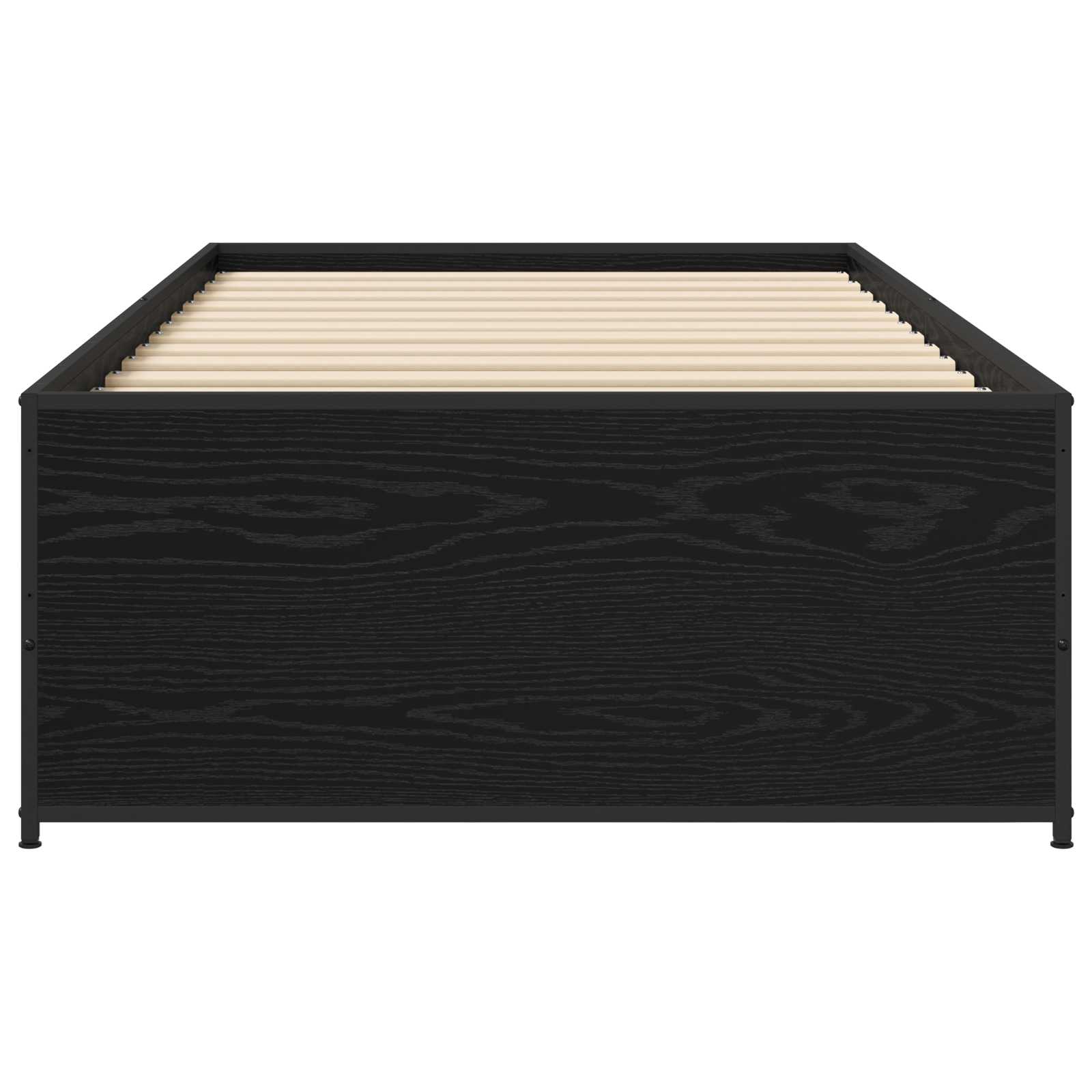 Konstrukcija postelje Črni hrast 80 x 200 cm Inženirski les - slika 3