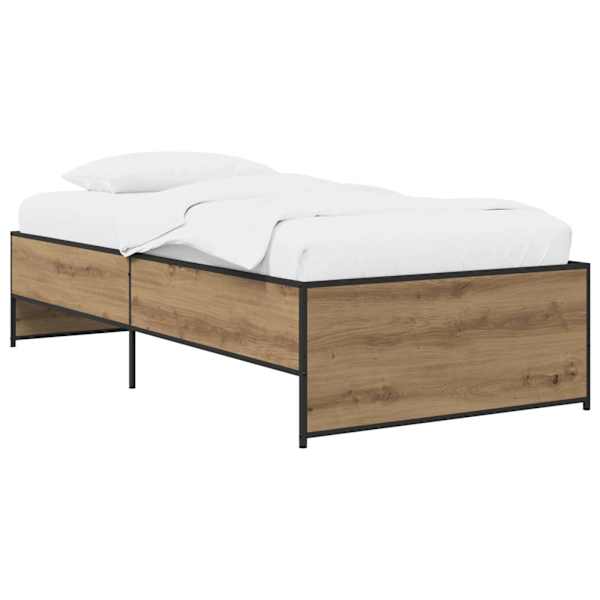 vidaXL Voodi raam Artisan tamm 80 x 200 cm Tehispuit