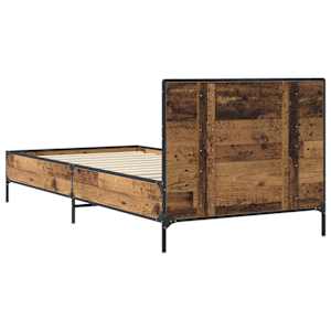 Rám postele s čelem Staré dřevo 80 x 200 cm Kompozitní dřevo - obrázek 5