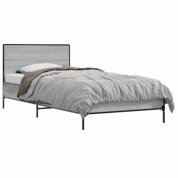 vidaXL Peatsiga voodiraam Hall Sonoma 80 x 200 cm Tehispuit