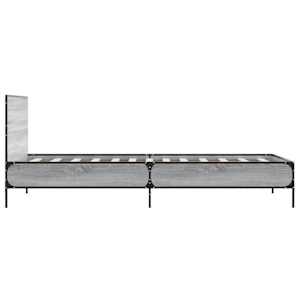 Rám postele s čelem Šedý Sonoma 80 x 200 cm Kompozitní dřevo - obrázek 5