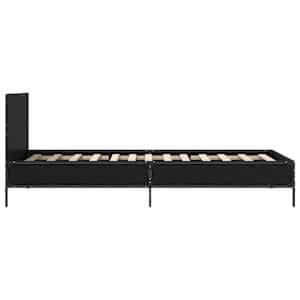 Rám postele s čelem Černý dub 80 x 200 cm Kompozitní dřevo - obrázek 4