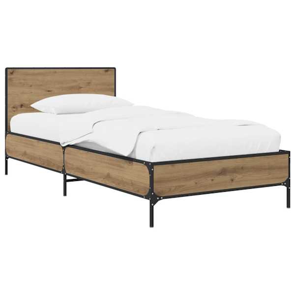 vidaXL Peatsiga voodiraam Artisan tamm 80 x 200 cm Tehispuit