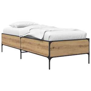 Konstrukcija postelje Artisan hrast 80 x 200 cm Inženirski les