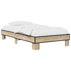 vidaXL Voodi raam Sonoma tamm 80 x 200 cm Tehispuit