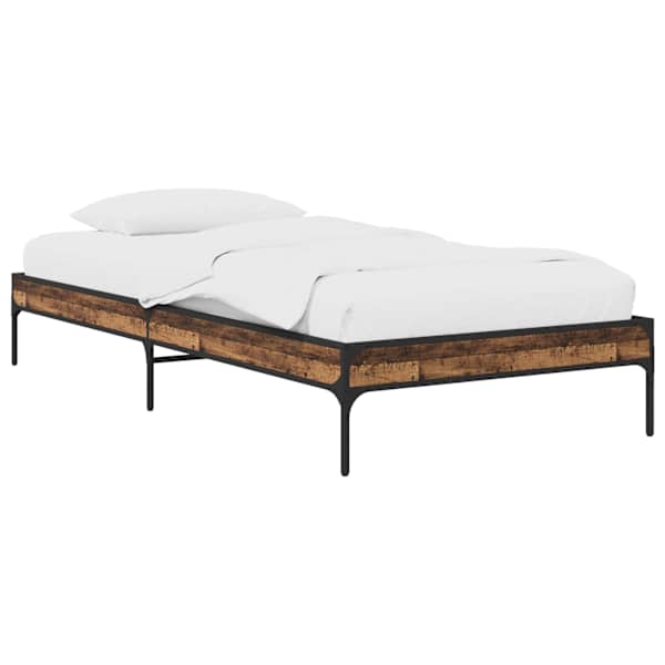 vidaXL Voodi raam Vana puit 80 x 200 cm Tehispuit