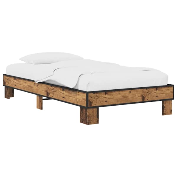 vidaXL Voodi raam Vana puit 80 x 200 cm Tehispuit