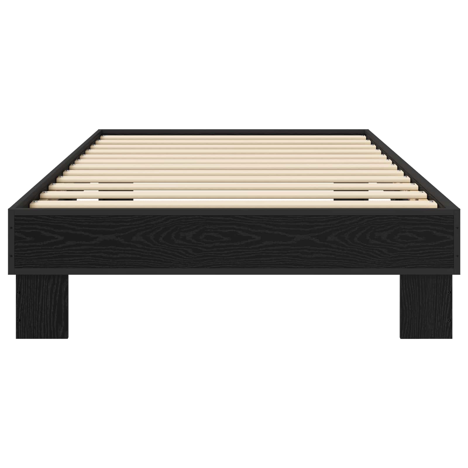 Konstrukcija postelje Črni hrast 80 x 200 cm Inženirski les - slika 3