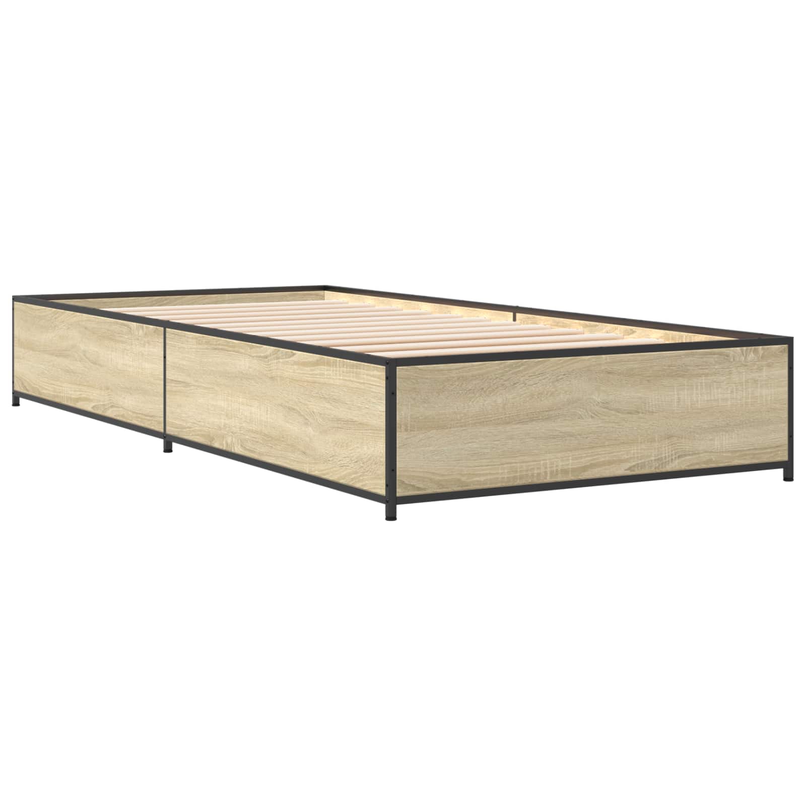 Konstrukcija postelje Sonoma hrast 80 x 200 cm Inženirski les - slika 3