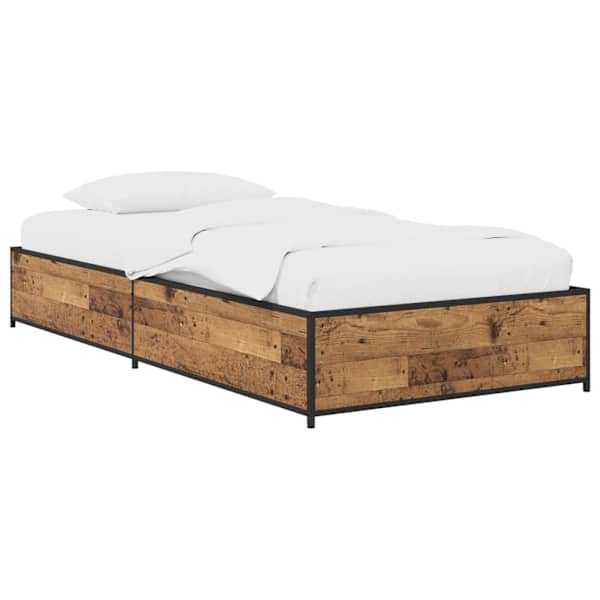 vidaXL Voodi raam Vana puit 80 x 200 cm Tehispuit