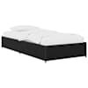 vidaXL Voodi raam Must tamm 80 x 200 cm Tehispuit