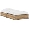 vidaXL Voodi raam Artisan tamm 80 x 200 cm Tehispuit