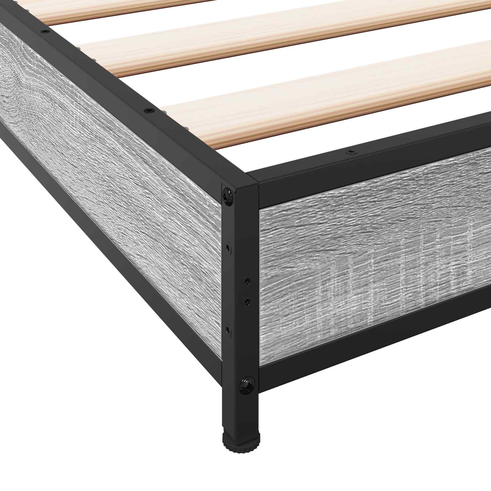 Konstrukcija postelje Siva Sonoma 80 x 200 cm Inženirski les - slika 6