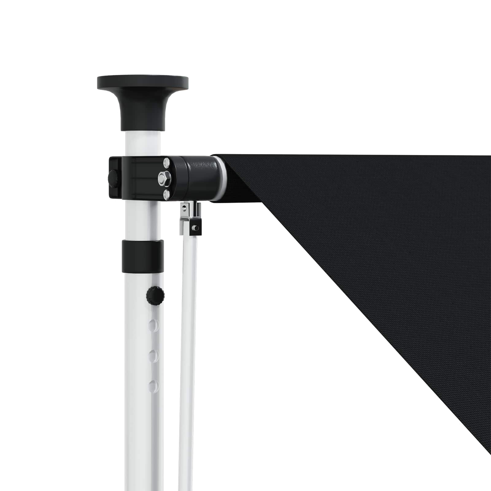 Handmatig uitschuifbare luifel Zwart 100 cm image 3
