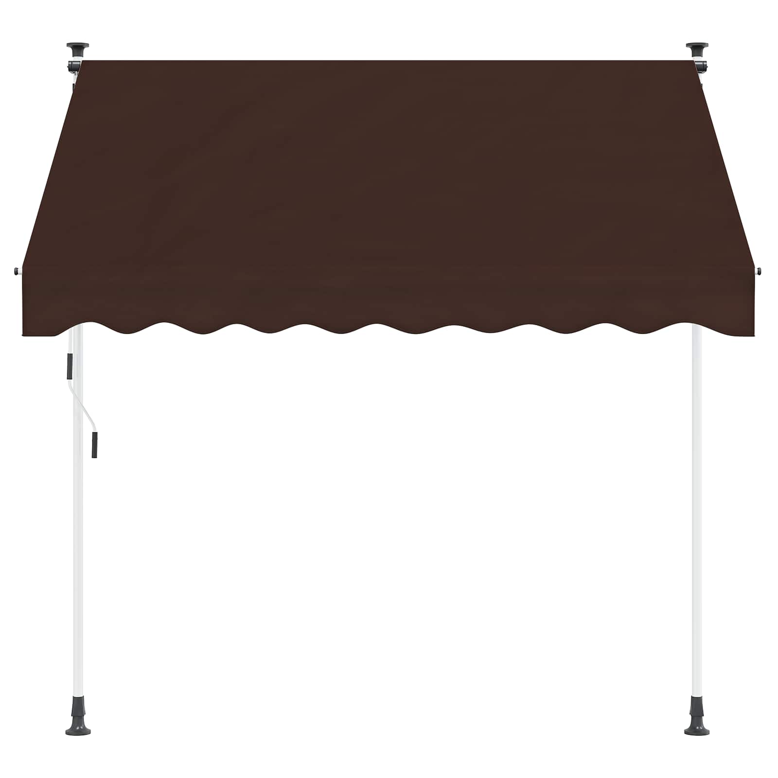 Handmatig uitschuifbare luifel Bruin 100 cm image 2