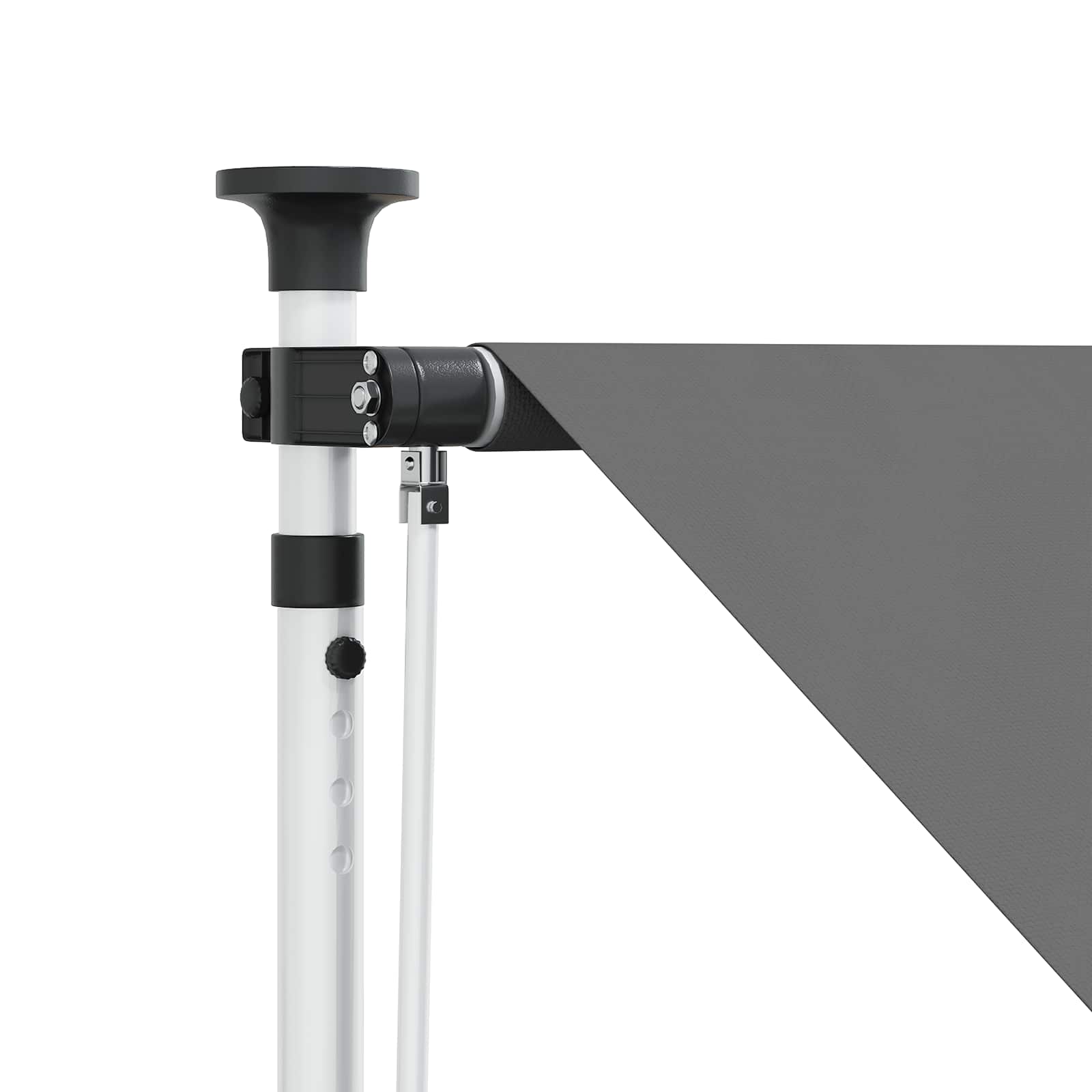 Handmatig uitschuifbare luifel Lichtgrijs 150 cm image 3