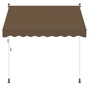 Manuální zatahovací markýza Taupe 400 cm - obrázek 2