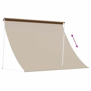 Markýza Béžová 250 x 150 cm 180 g / m² polyester s PU povlakem - obrázek 5